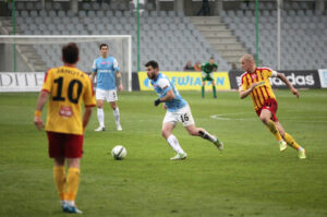 12.04.2014. Mecz Korona Kielce - Cracovia Kraków / Wojciech Habdas / Radio Kielce