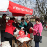 07.04.2014 Włoszczowa. Radio Kielce na 100FM. Jesteśmy na Rynku. / Wojciech Habdas / Radio Kielce