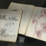 Prace Andrzeja Olesia w Muzeum Historii Kielc / Wojciech Habdas / Radio Kielce