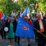 Pochód pierwszomajowy w Ostrowcu / Teresa Czajkowska / Radio Kielce