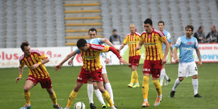 12.04.2014. Mecz Korona Kielce - Cracovia Kraków / Wojciech Habdas / Radio Kielce