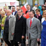 Pochód sympatyków SLD ulicą Sienkiewicza do parku miejskiego w Kielcach / Kamil Król / Radio Kielce