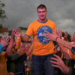 Feta na Rynku w Kielcach z okazji zdobycia przez Vive mistrzostwa i Pucharu Polski / Kamil Król / Radio Kielce