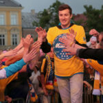 Feta na Rynku w Kielcach z okazji zdobycia przez Vive mistrzostwa i Pucharu Polski / Kamil Król / Radio Kielce