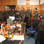 Żołnierze z Polski i Brazylii, którzy szkolą się w Kielcach przed wyjazdami na misje Organizacji Narodów Zjednoczonych odwiedzili dziś Radio Kielce. / Wojciech Habdas / Radio Kielce