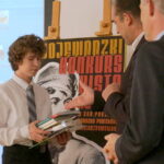 Finał konkursu "W 220 rocznicę wybuchu powstania kościuszkowskiego" - Paweł Bielecki, autor najlepszej prezentacji / Krzysztof Żołądek / Radio Kielce