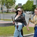 Korowód studencki Juwenalia 2014 - barwne przebrania studentów / Stanisław Blinstrub / Radio Kielce