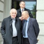 Korowód studencki Juwenalia 2014 - rektorzy Jacek Semaniak i Stanisław Adamczak oraz zastępca prezydenta Kielc Andrzej Sygut / Stanisław Blinstrub / Radio Kielce