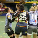 Rewanżowy mecz barażowy o wejście do I ligi piłkarek ręcznych: Ruch II Chorzów - Korona Handball Kielce / Kamil Król / Radio Kielce