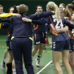 Rewanżowy mecz barażowy o wejście do I ligi piłkarek ręcznych: Ruch II Chorzów - Korona Handball Kielce / Kamil Król / Radio Kielce