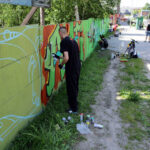 Mur przy Źródłowej zmienił się nie do poznania. To efekt akcji "Pomaluj mój świat". / Wojciech Habdas / Radio Kielce