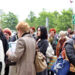 Pikieta Pielęgniarek pod urzędem Marszałkowskim Województwa Świętokrzyskiego / Stanisław Blinstrub / Radio Kielce