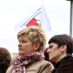 Pikieta Pielęgniarek pod urzędem Marszałkowskim Województwa Świętokrzyskiego / Stanisław Blinstrub / Radio Kielce