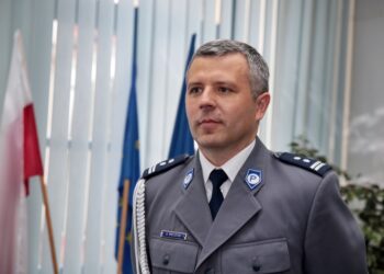 Komendant Miejski Policji w Kielcach młodszy inspektor Artur Bielecki / Stanisław Blinstrub / Radio Kielce