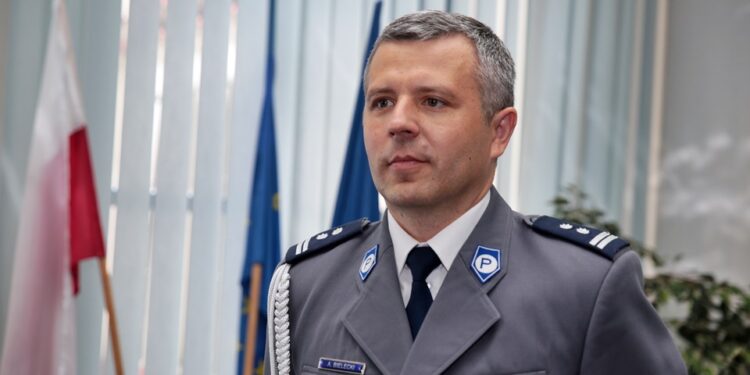 Komendant Miejski Policji w Kielcach młodszy inspektor Artur Bielecki / Stanisław Blinstrub / Radio Kielce