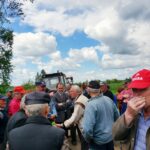 Rolnicy w Bałtowie, protest o konsolidację działek / Teresa Czajkowska / Radio Kielce