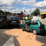 Groźny wypadek w centrum Kielc / Kamil Król / Radio Kielce