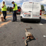 Groźny wypadek w centrum Kielc / Kamil Król / Radio Kielce