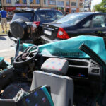 Groźny wypadek w centrum Kielc / Kamil Król / Radio Kielce