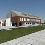 Wizualizacja Centrum Kulturalno - Sportowego w Nowinach / Rodak & Jażdżyk pracownia projektowa