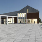 Wizualizacja Centrum Kulturalno - Sportowego w Nowinach / Rodak & Jażdżyk pracownia projektowa