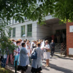 Marsz protestacyjny pracowników szpitala / Teresa Czajkowska / Radio Kielce