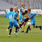 Finał turnieju im. Włodzimierza Smolarka U-12 reprezentacje województw śląskiego i świętokrzyskiego. / Stanisław Blinstrub / Radio Kielce