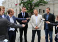 Konferencja nowej Prawicy nas kieleckim Rynku / Kamil Król / Radio Kielce