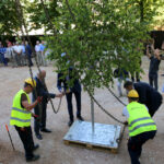 Zatknięcie wiechy na nowym budynku Wydziału Nauk o Zdrowiu UJK / Kamil Król / Radio Kielce