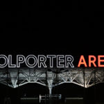 Kolporter Arena - napis / Krzysztof Żołądek / Radio Kielce