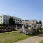 Premiera etiudy teatralnej "Ziemia" z cyklu "Żywioły", w wykonaniu młodych artystów z Teatru Plastycznego "Sen" działającego w WDK / Wojciech Habdas / Radio Kielce