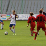 Klubowe Mistrzostwa Polski Dziewcząt U-16 w piłce nożnej . Mecz finałowy Bronowianka Kraków - Sztorm Gdynia / Wojciech Habdas / Radio Kielce