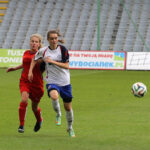 Klubowe Mistrzostwa Polski Dziewcząt U-16 w piłce nożnej . Mecz finałowy Bronowianka Kraków - Sztorm Gdynia / Wojciech Habdas / Radio Kielce