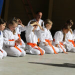 Festyn z okazji Dnia Ojca w Parku Miejskim. Prezentacja Klubu Karate Morawica / Wojciech Habdas / Radio Kielce