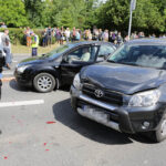 Wypadek na skrzyżowaniu ulic Źródłowej i Sandomierskiej. / Wojciech Habdas / Radio Kielce