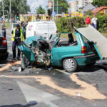 Wypadek na skrzyżowaniu ulic Źródłowej i Sandomierskiej. / Wojciech Habdas / Radio Kielce