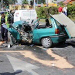 Wypadek na skrzyżowaniu ulic Źródłowej i Sandomierskiej. / Wojciech Habdas / Radio Kielce