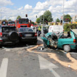 Wypadek na skrzyżowaniu ulic Źródłowej i Sandomierskiej. / Wojciech Habdas / Radio Kielce