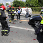 Wypadek na skrzyżowaniu ulic Źródłowej i Sandomierskiej. / Wojciech Habdas / Radio Kielce