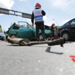 Wypadek na skrzyżowaniu ulic Źródłowej i Sandomierskiej. / Wojciech Habdas / Radio Kielce