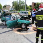 Wypadek na skrzyżowaniu ulic Źródłowej i Sandomierskiej. / Wojciech Habdas / Radio Kielce