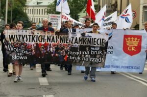 Manifestacja Ruchu Narodowego w Kielcach / Stanisław Blinstrub / Radio Kielce