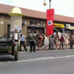 Rekonstrukcja zamachu na Helmuta Kappa w Jędrzejowie. / Ewa Pociejowska-Gawęda / Radio Kielce