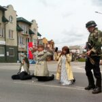 Rekonstrukcja zamachu na Helmuta Kappa w Jędrzejowie. / Ewa Pociejowska-Gawęda / Radio Kielce