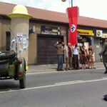 Rekonstrukcja zamachu na Helmuta Kappa w Jędrzejowie. / Ewa Pociejowska-Gawęda / Radio Kielce