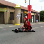 Rekonstrukcja zamachu na Helmuta Kappa w Jędrzejowie. / Ewa Pociejowska-Gawęda / Radio Kielce