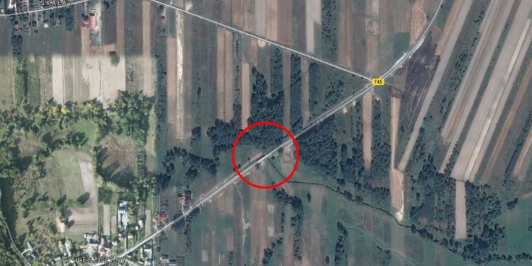 remont mostu w Leszczynach / Google Map