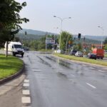 Awaria magistrali wodociągowej na skrzyżowaniu ulic Krakowskiej i Jagiellońskiej / Kamil Król / Radio Kielce