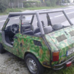 Mały fiat kabrio z kolekcji Szczepana Półtoraka / Marek Cender / Radio Kielce