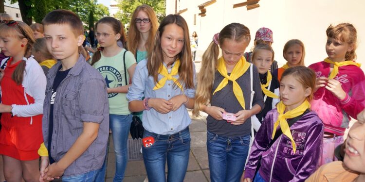 Dzieci z Białorusi w Kielcach na zaproszenia Caritas / Iwona Murawska / Radio Kielce